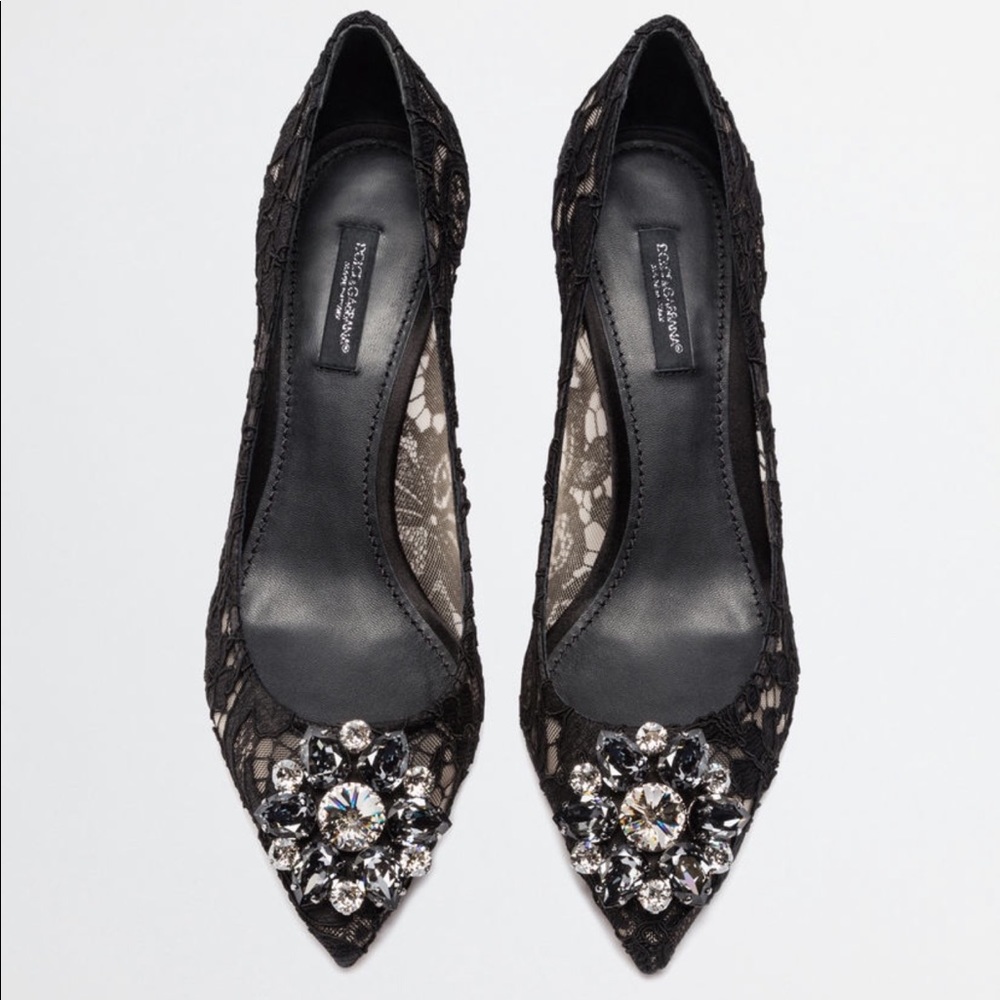 Dolce&Gabbana pump in Taormina lace with crystal
